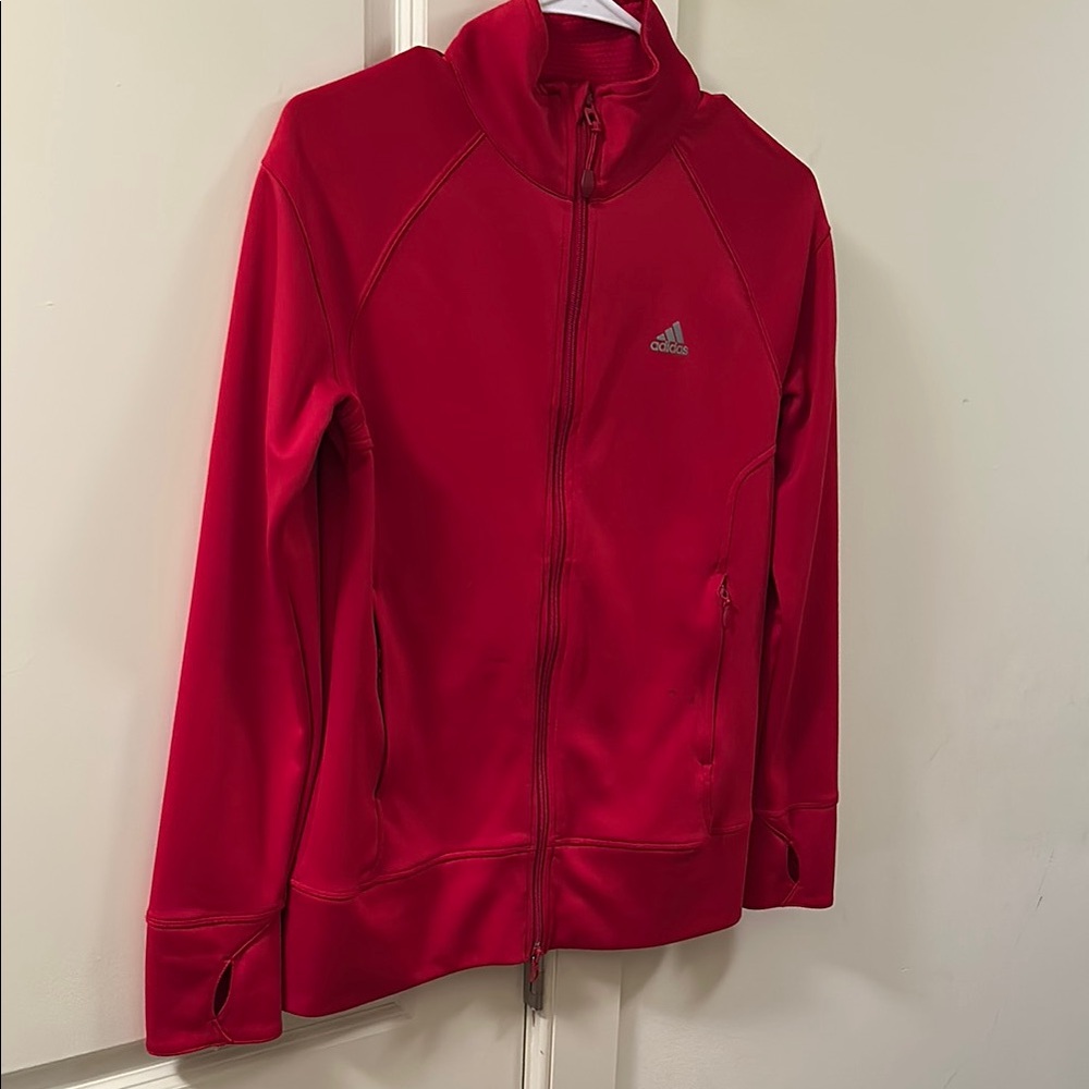 Adidas Red Full-Zip Jacket